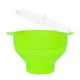 thumbnail image 2 of Bewildely Cubo de palomitas de maíz con tapa de mango Tazón de silicona Taza resistente al microondas plegable Herramientas y accesorios para hornear Verde Bewildely HA002621-02, 2 of 6