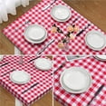 thumbnail image 4 of Yuarrent Cubierta de de PVC, juego de cena, Protector de escritorio Rectangular, cubiertas de banco a cuadros, patio de jardín, fiesta de Picnic, Mostrada azul Yuarrent HA045644-02, 4 of 6