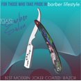 Joker Coated Barber Straight Edge Salon Hair Cut Razor 100 Stainless