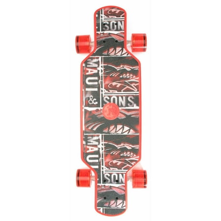 Maui and Sons Plastic Freeride Board, Red