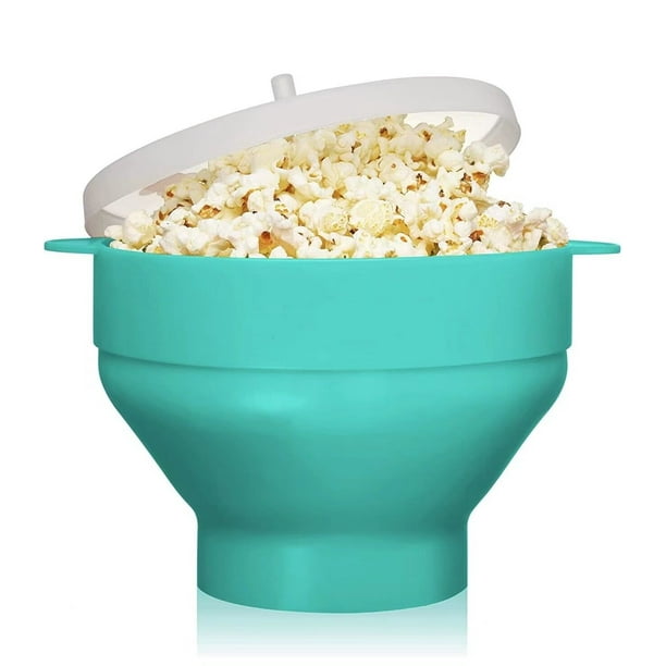 Microwave Silicone Popcorn Popper Maker Collapsible Bowl Hot Air Dishwasher Safe