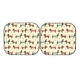 thumbnail image 5 of Lsque Dachshund Dog Puppy 2 PCS Windshield Sun Shade | CarFoldable Window Covers | Car Accessories Reflect UV for Universal Cars SUV Truck | Medium, 5 of 7