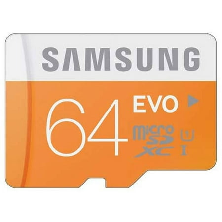 Image of Samsung Evo 64GB High Speed Memory Card Micro-SDXC MicroSD Compatible With Alcatel Tru REVVL Pop 3 Jitterbug Smart Idol 5S 5 4S Fierce 4 Dawn A30 Plus 7 - ASUS ZenFone V Live