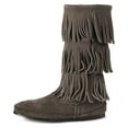 thumbnail image 6 of Minnetonka Women's 3-Layer Fringe Boot,Black,10 M US, 6 of 9
