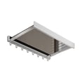 thumbnail image 1 of Lipstore Foldable Drying Rack Towel Holders Invisible Drying Rack Metal Bathrobes Rack Shower Shelves Bath Towel Rack for Shoes Clothes White, 1 of 8
