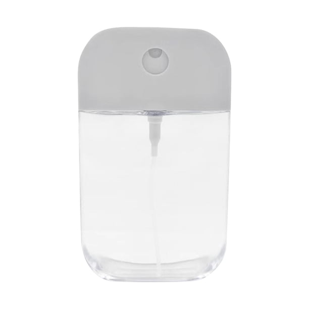 Botella pulverizadora portátil ultrafina de 50 ml para tarjetas de perfume, PETG vacía y recargable, ideal para viajes, cosméticos, aceites faciales y spray capilar