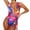 Purple, variant on Aayomet Swimsuit For Women Women's Printed Belt Swimwear,Purple S