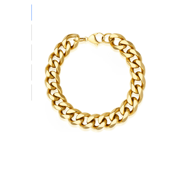 Pulsera Esclava Xtellar 13mm Grueso Cubano Eslabón Acero