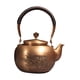 thumbnail image 2 of Tetera de cobre con asa aislante, hecha a mano, para la ceremonia del té chino, agua caliente. Patrón de árbol, 2 of 9