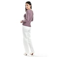 thumbnail image 3 of Sueter acanalado de manga larga Roman Fashion /Juvenil, 8930 (Morado) violeta CH, 3 of 5