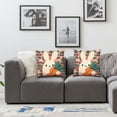 thumbnail image 2 of Pillow Pink Pillow Covers Peep Throw Pillow Covers Black and White Happy Spring Indoor Home Decoration for Sofa Couch Bed, 2 of 7