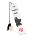 thumbnail image 1 of Marcapáginas metálico de gato Sugchairo, accesorio de lectura adorable, 1 of 7