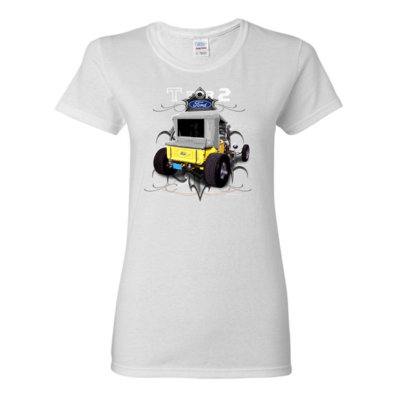 Ford Model T 1900 Vintage | Womens Cars and Trucks Graphic T-Shirt, White, Small