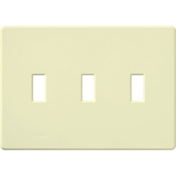 Lutron Fassada 3 Gang Wallplate for Toggle-Style Dimmer and Switches, FW-3-SS, Stainless Steel (1-Pack)