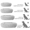 thumbnail image 3 of SENNAUX Rectangle Plush Pet Bed Calming Bed for Dogs Cats Kennel Cuddler Crate Cushion Mat, 3 of 7