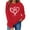 Red ③, variant on qucoqpe Valentines Day Sweatshirt for Women Funny Love Heart Graphic Pullover Tops Casual Valentine Long Sleeve Shirts