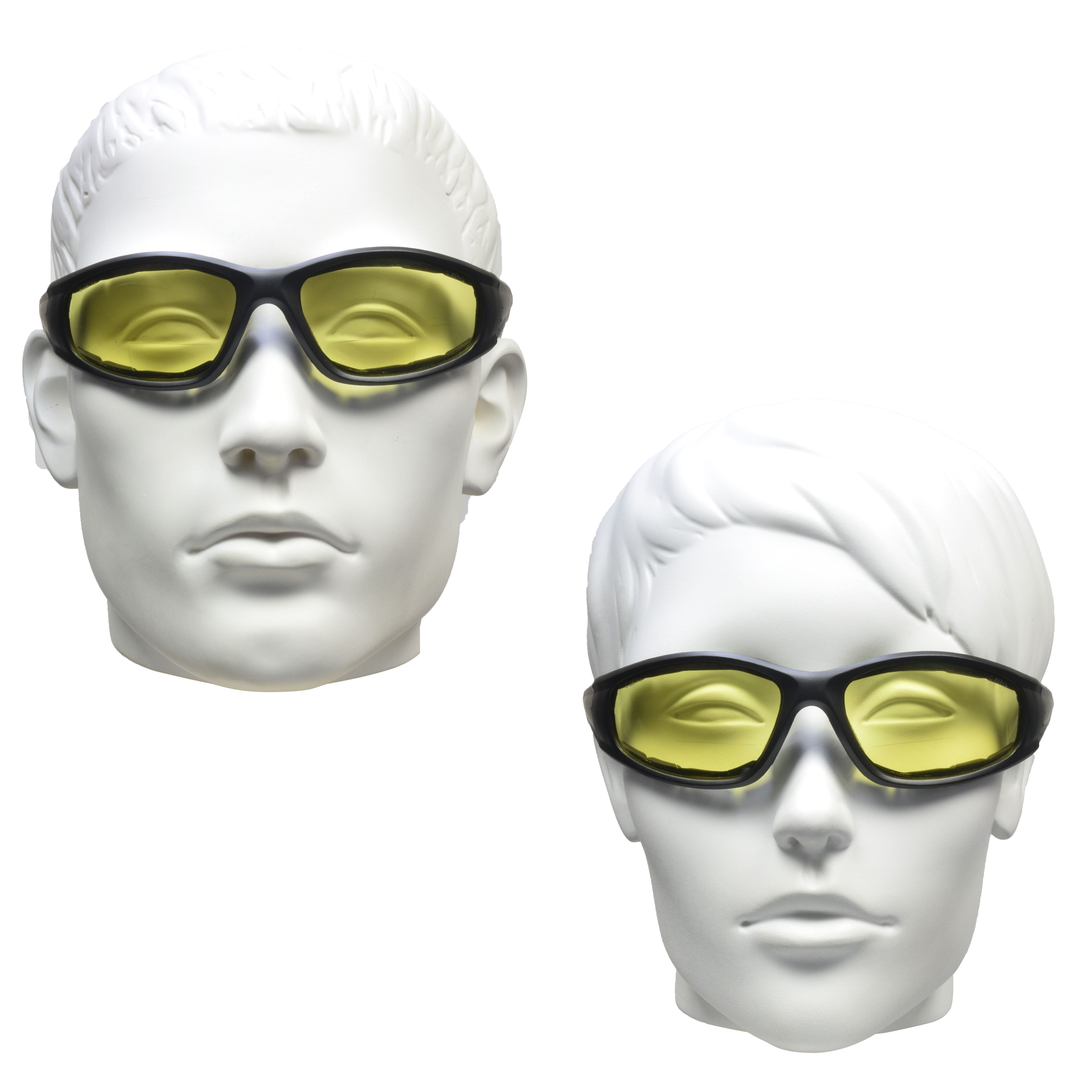 Bikershades BIFOCAL Motorcycle Safety Glasses Z87 Clear Yellow Sport Men Women