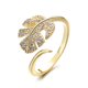 thumbnail image 1 of Anillo hoja de diamantes para mujer Alliance-Or JAMW Sencillez, 1 of 5