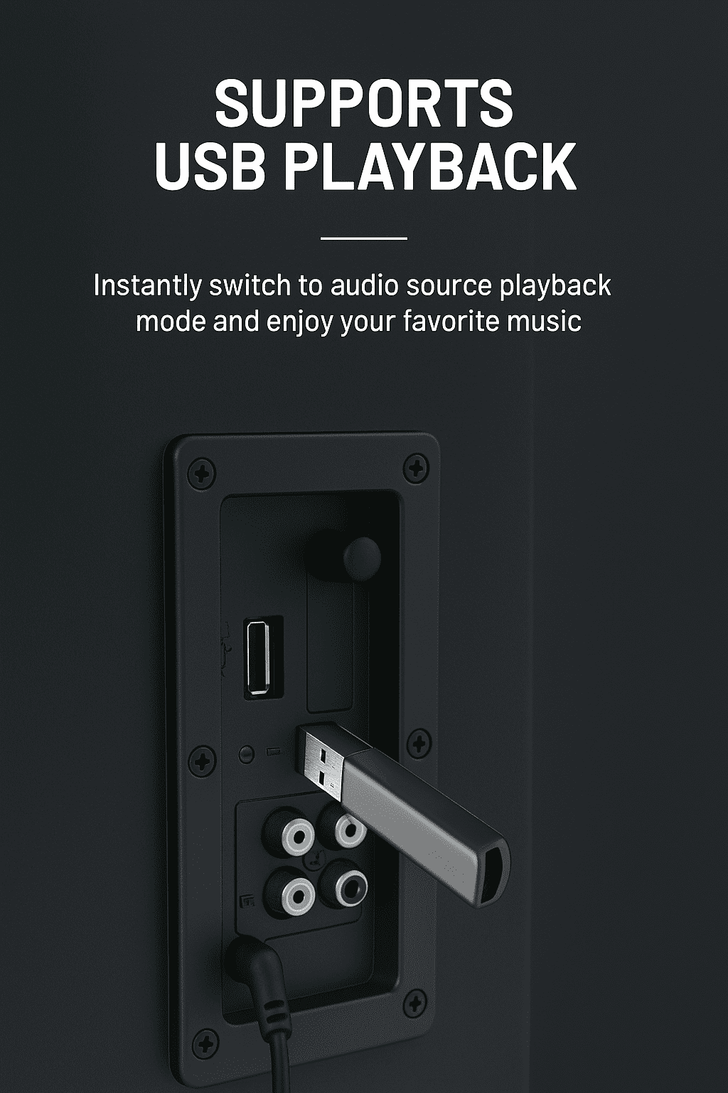 HOFI 2.1 Bluetooth Speaker System with USB, AUX, Bluetooth 2.1 Channel Speakers Single Piece
