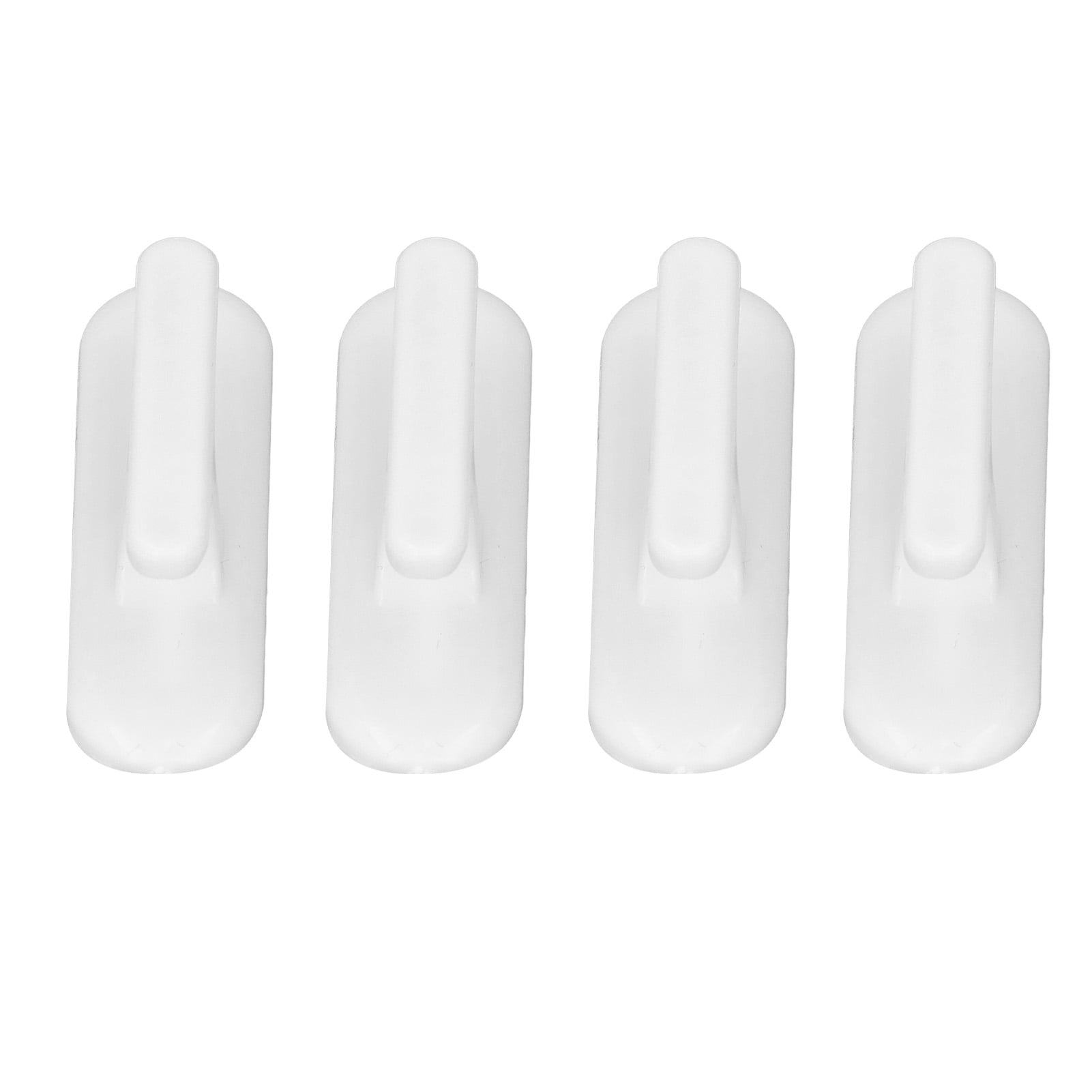 Otviap 8pcs Wall Self Adhesive Curtain Hooks White Reusable Plastic