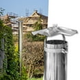 thumbnail image 4 of Tapa de lluvia de chimenea Tapa de lluvia de chimenea protectora portátil de acero inoxidable a prueba de lluvia Apto para 10cm Zulema Casquillo de la lluvia de la chimenea, 4 of 8