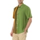 thumbnail image 4 of CAMISA DE HOMBRE INSPIRE CHIC DE BOTONES, CON BLOQUES DE COLOR, DE MANGA CORTA, RAYADA, CAMISAS DE VERANO 2XL VERDE, 4 of 6