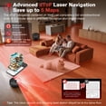 thumbnail image 3 of Robot Vacuum Cleaner and Mop Combo, Smart mapping, 12000 Pa Strong Suction, 90 Days Self-Emptying, for Pet Hair Carpet & Hard Floor, 3 of 9