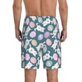 thumbnail image 3 of Kdxio Cute Rabbit Easter Print Mens Sleep Shorts Bottoms Soft Comfy Pajama Wear Pants with Drawstring Pockets, 3 of 7