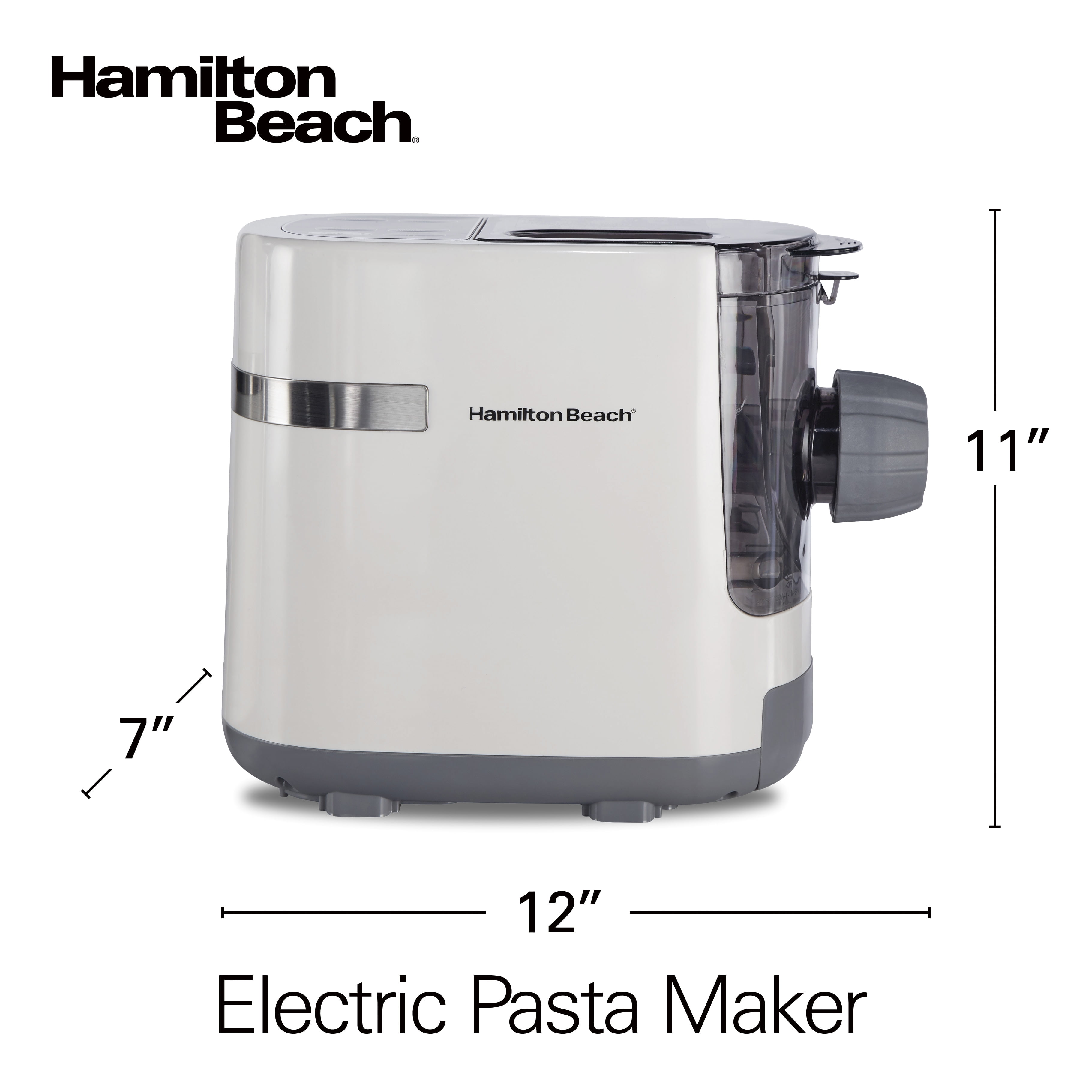 Hamilton Beach® Electric Pasta Maker Automatic 7 Pasta Shapes & Reviews