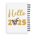 thumbnail image 2 of Hello 2025 Pitbull Celebrates Happy New Year Firework Balloon Spiral Bound Journal Terrier Dog Lover 5x7in Spiral Notebook - 02024, 2 of 5