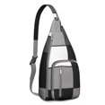 thumbnail image 1 of Modern Abstract Sling Backpack - Clean Line Geometric Print Crossbody Bag, Fashionable Water-Resistant Daypack, 1 of 4