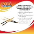 thumbnail image 7 of Naruto Shippuden Akatsuki Red Rain Cloud Bamboo Chopsticks | Includes 2 Sets, 7 of 7