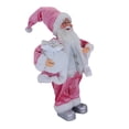 thumbnail image 2 of sweethay Feliz Navidad Santa Claus muñeco de pie regalos para niños para el hogar Año Nuevo 2022 adorno Navidad DIY artesanía escena Decoración Kits de decoración para fiestas rosado rojo sweethay HA008855-01, 2 of 8