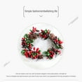 thumbnail image 4 of Christmas Wreath, Christmas Decorations, Realistic Pine Cone and Berry Candle Ring for Home, DIY Holiday Decor, Red Plastic Table Centerpiece, 4 of 7