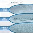 thumbnail image 4 of Steering Wheel Cover, Light Blue Patterned Leather Patchwork Design, Universal Fit 14.5"–15.5", Anti-Slip, Odor-Free, Soft PU Grain Leather, Durable Grip Car Accessory for Girls & Women, 4 of 16
