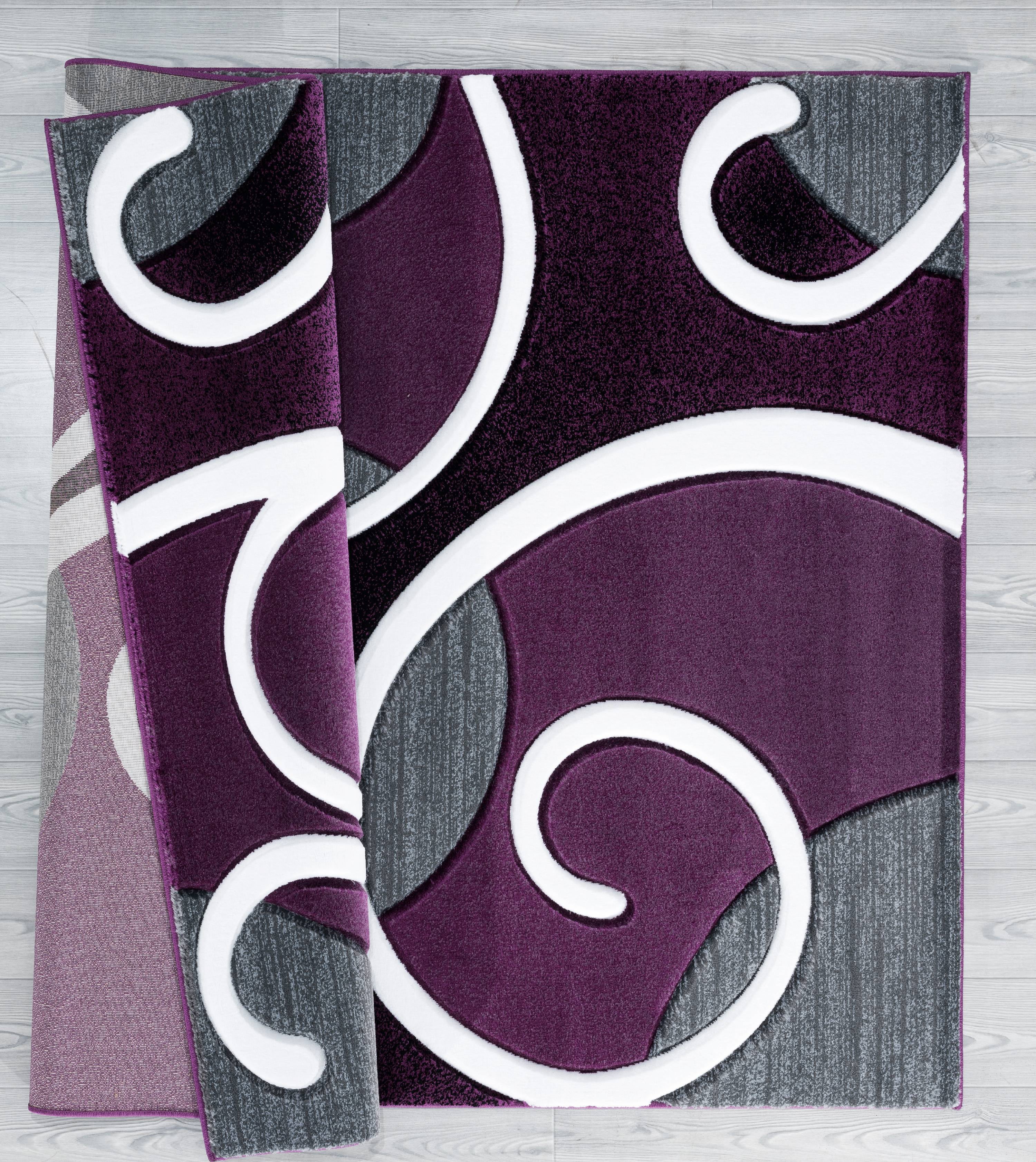 United Weavers Drachma Salona Contemporary Paisley Accent Rug, Plum, 2'7" x 4'2"