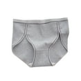 thumbnail image 3 of 2 Pack Teens Girls Underwear Cotton High Waisted Panties 9-14 Years Juniors Kids Solid Stretchy Breathable High-Cut Butt Lifting Briefs, 3 of 8