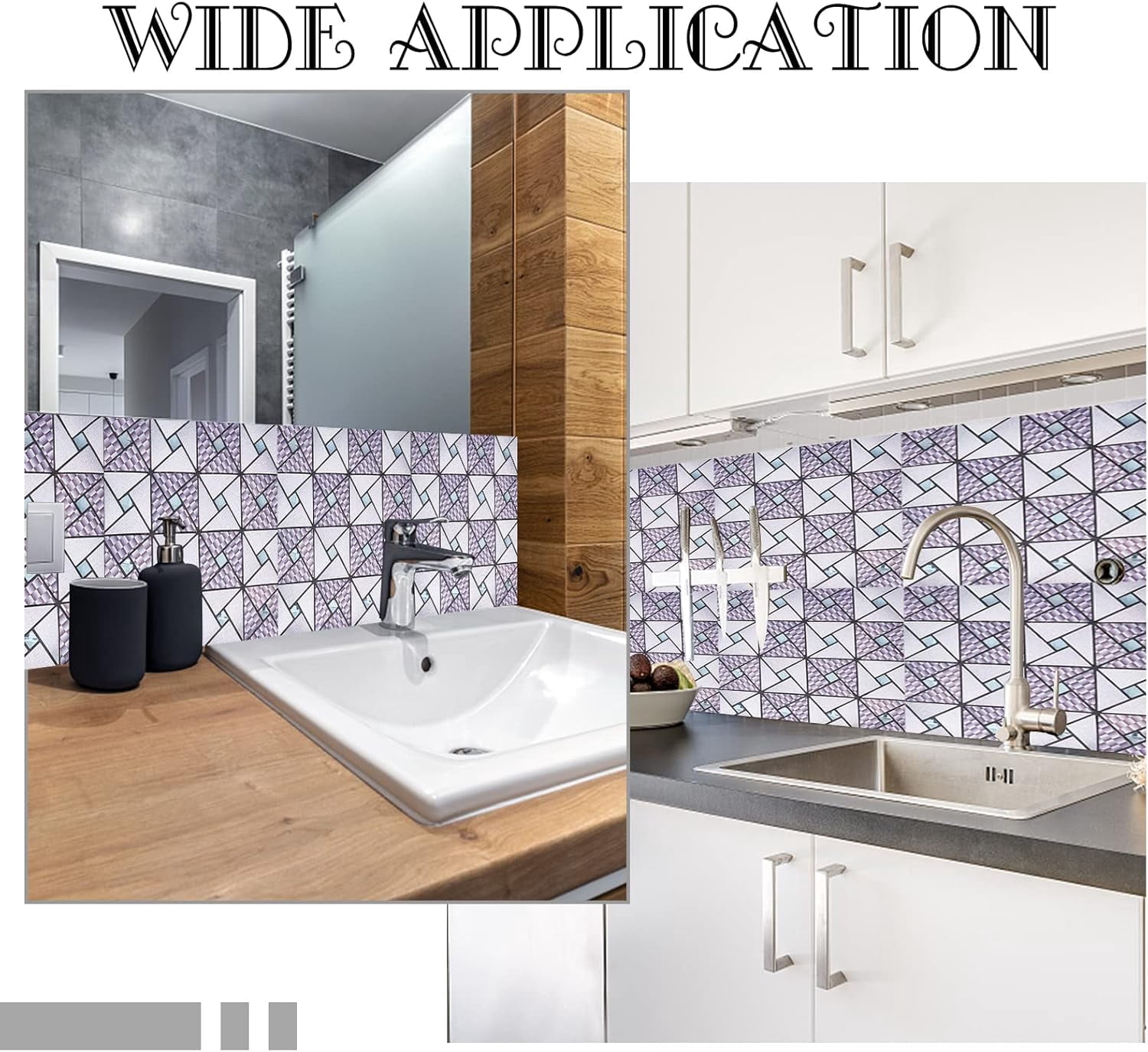 5 Pcs Glass Mirrors Mosaic Tiles Self-Adhesive Mosaic Peel Geometric Patterns Backsplash Tile for Home Decoration or Crafts 11.8"x11.8" Blue DIY