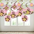 Big Dot of Happiness Pink Monkey Girl - Baby Shower or Birthday Party ...