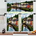 thumbnail image 3 of LALILO Kitchen Curtains and Valances Set of 3 36" Beautiful Window Treatment Tiers for Window Decor, 3 of 5