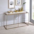 thumbnail image 2 of Furniture of America Bradley Console Table, White/Gold, 2 of 7