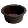 thumbnail image 6 of ALFI brand AB1717UM-C Chocolate 17" Undermount Round Granite Composite Kitchen Prep Sink, 6 of 9