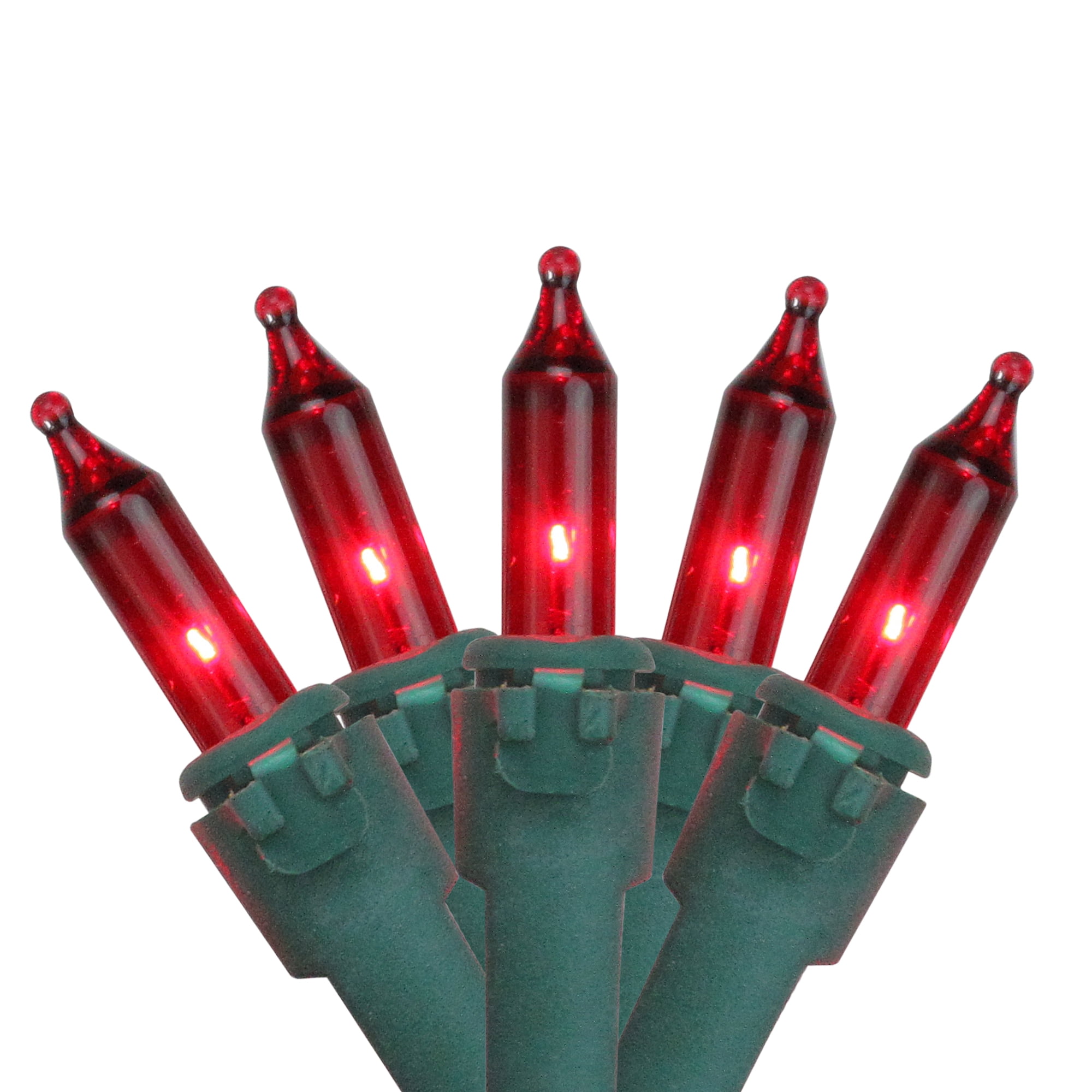 Set of 150 red heavy duty mini Christmas lights Comes with replacement
