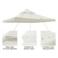 thumbnail image 3 of Yescom 8x8Ft 2-Tier Gazebo Top Replacement UV30+ for 2 Tier Outdoor Patio Canopy Cover Party Backyard Garden Ivory, 3 of 10