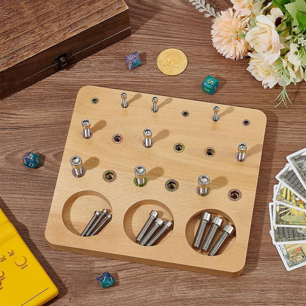 Wooden Pegboard for Occupational Therapy Finger Dexterity