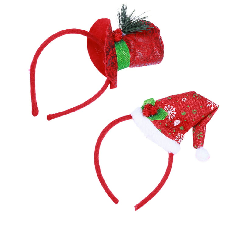 JOYIN 8 Packs Christmas Headbands Christmas Head Hat Toppers Christmas  Costume Accessories for Women Men Kids Christmas Parties Xmas Holiday Party