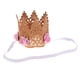 thumbnail image 1 of Tiaras de diadema de corona de flores Perfecl Rosa claro, 1 of 7