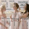 thumbnail image 7 of 23Pcs Bridal Pearl Gold Hair Clips, STONCEL Wedding Flower Leaf Rhinestone Hair Pins, Bride Hair Combs Accessories U-shaped Hair Barrettes Headpieces for Bridesmaid Party Women Girl, 7 of 7