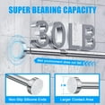 thumbnail image 5 of TITGIPE No Drill Telescopic Shower Curtain Rod 32-68" Adjustable Spring Tension Rod with Anti-Skid Design Rust-Resistant Stainless Steel for Bathroom, 5 of 8