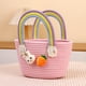 thumbnail image 1 of Easter Rabbits Party Decoration Arrangement Storage Basket Sweets Candy Basket Easter Egg Outdoors Handbag, 1 of 6